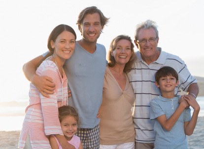 smiling family