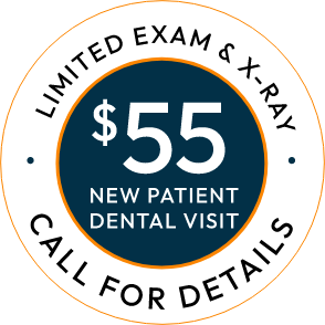 55$ New Patient Special stamp